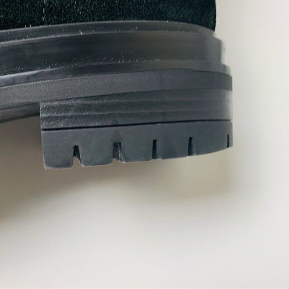 Gianvito Rossi Turon black suede combat lug sole ankle boots Euro 36 US size 5 - Picture 11 of 17